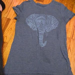 cute blue elephant top